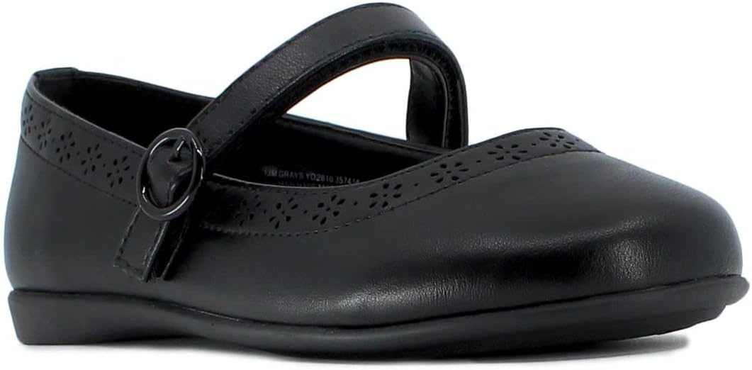 image:imageLONDON FOG Girls School Uniform Shoe Youth and Toddler Sizes Mary Jane and Ballet Flat StylesMatt Black