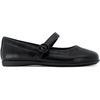 LONDON FOG Girls School Uniform Shoe Youth and Toddler Sizes Mary Jane and Ballet Flat Styles(Matt Black)