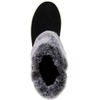 LONDON FOG Girls Elia Street Cold Weather Snow Boots Faux Fur Zip Up Warm Lined Snow Boots For Girls(Black)