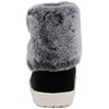 LONDON FOG Girls Elia Street Cold Weather Snow Boots Faux Fur Zip Up Warm Lined Snow Boots For Girls(Black)