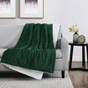 London Fog Corduroy Green 50×70 Throw, Textured Solid Color, Adult Bedding, Oeko-TEX Certified